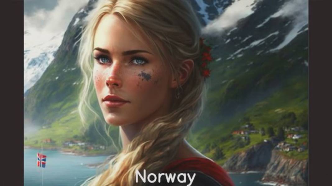 Yapay zekaya "Ülkeler güzel kadınlar olsaydı nasıl görünürlerdi?" diye sordular; işte sonuç! 56